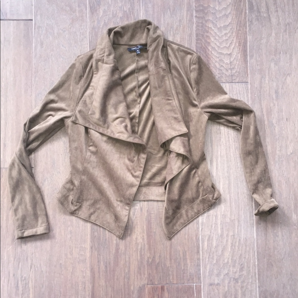 Faux suade jacket